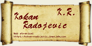 Kokan Radojević vizit kartica